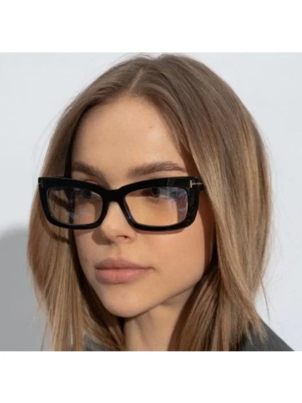 Tom Ford FT5966-B 075 Rectangle Eyeglasses 55mm - Shiny Fuchsia